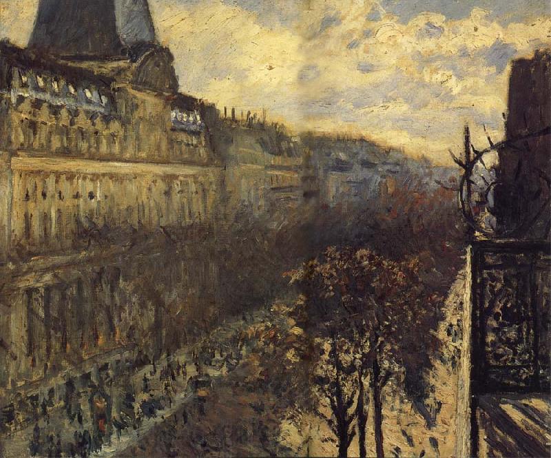 Gustave Caillebotte The street of Italy Norge oil painting art